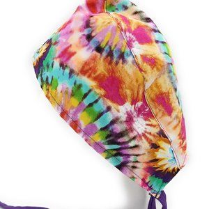 Tie Dye Medical Scrub cap